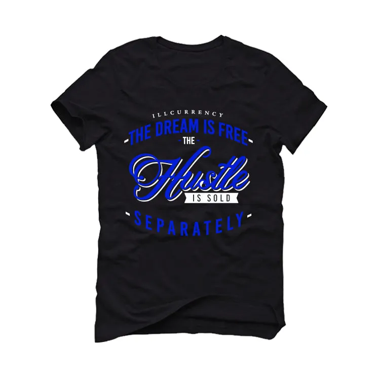 Air Jordan 2 Low Varsity Royal - Black T-Shirt (The dream is free)