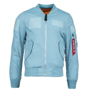 Alpha Industries Men's Light Blue L-2B Flex Flight Jacket