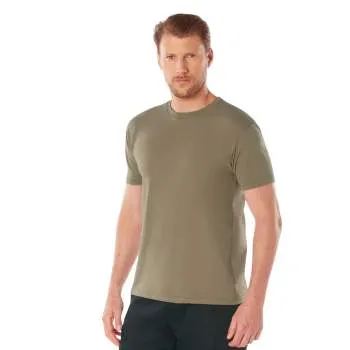 Athletic Fit Solid Color Military T-Shirt