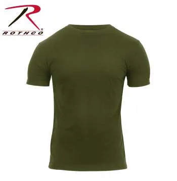 Athletic Fit Solid Color Military T-Shirt