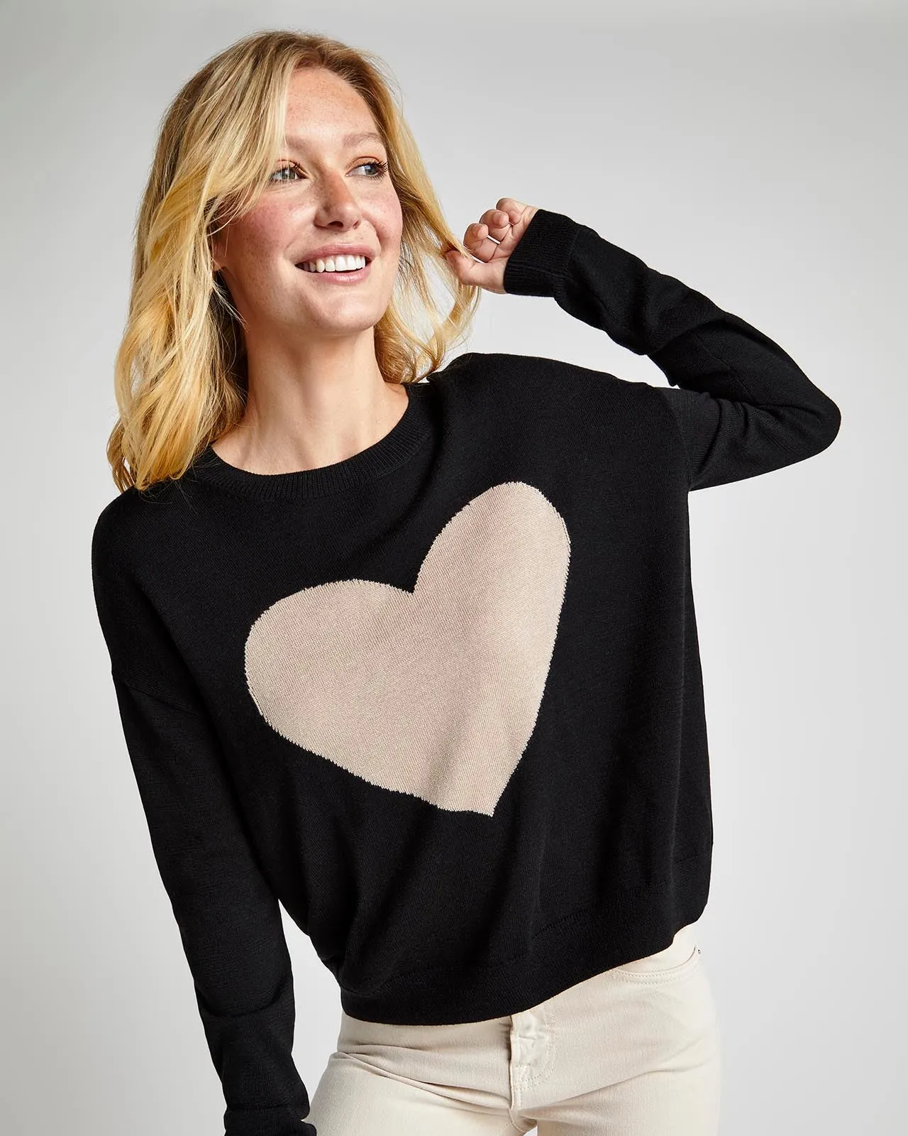 Avery Heart Sweater