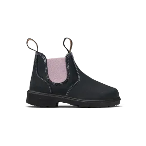 Blundstone 2195 - Kids Navy Suede with Pale Pink Elastic