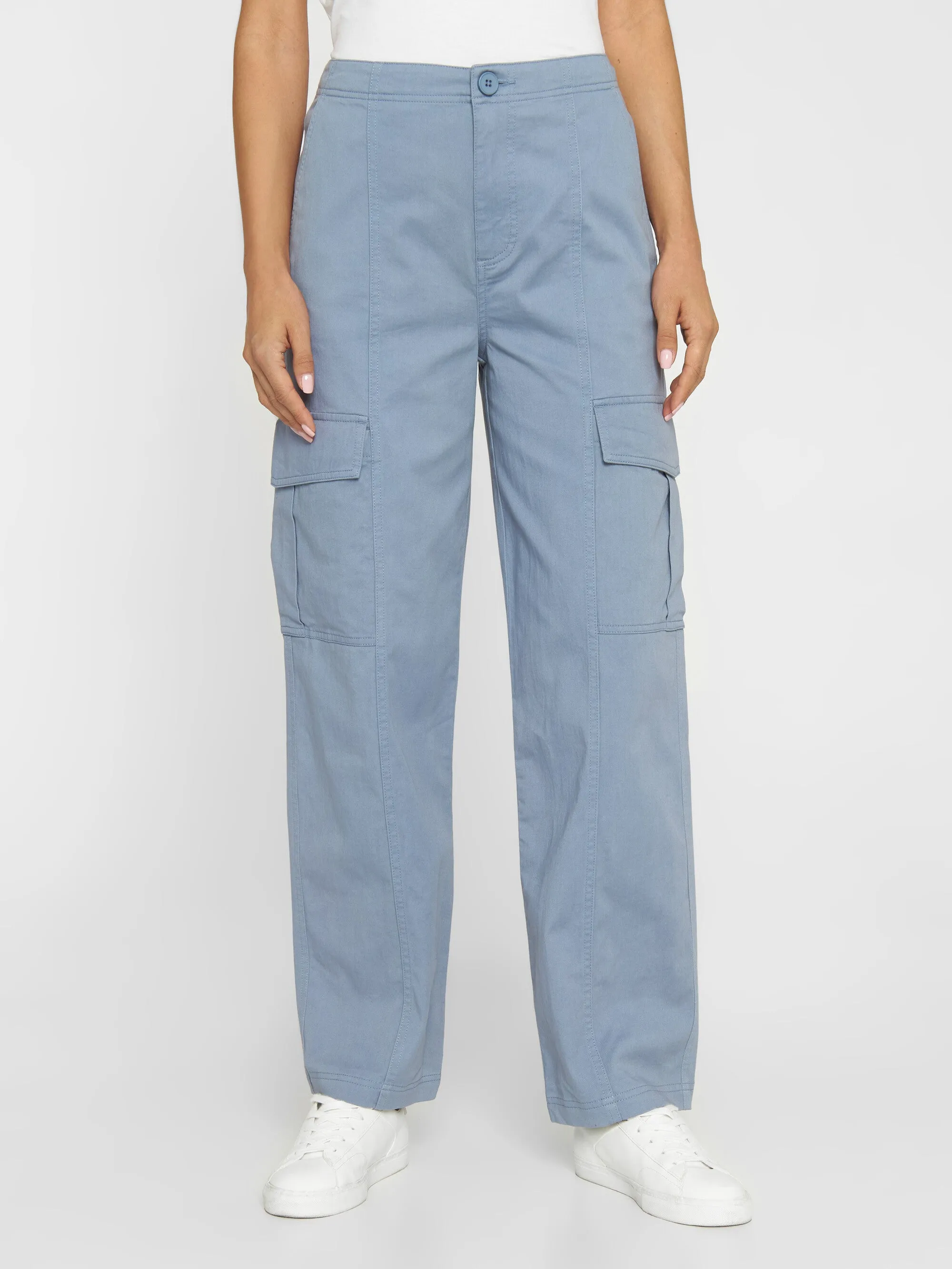 Cargo twill pants - Asley Blue