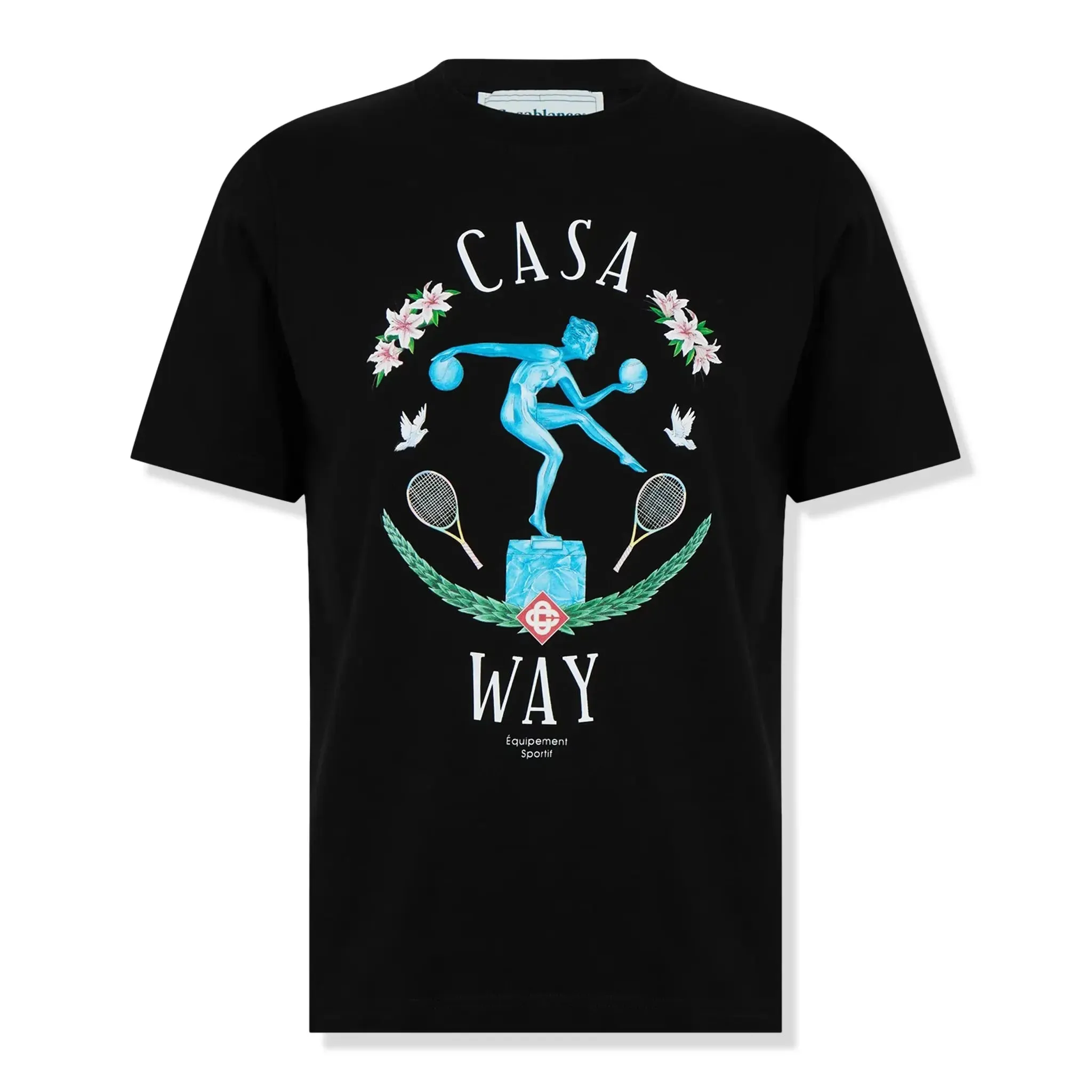 Casablanca Casa Way Statue En Marbre Black T Shirt