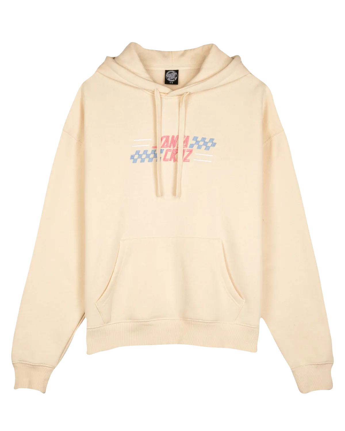 Check Alt Dot Center Hoodie in Chalk