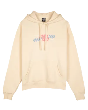 Check Alt Dot Center Hoodie in Chalk