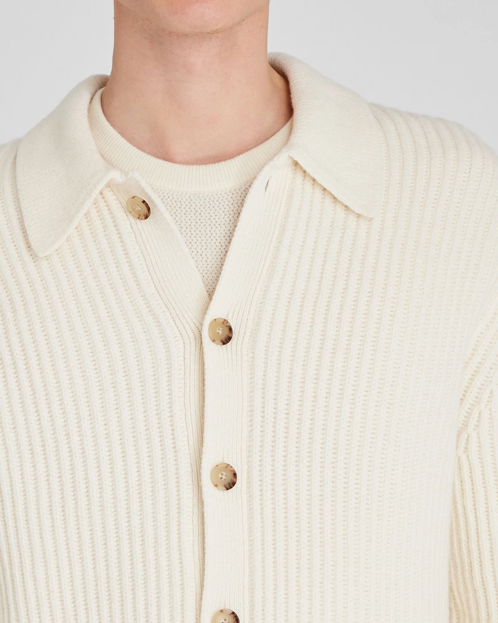 Chunky Collar Cardigan