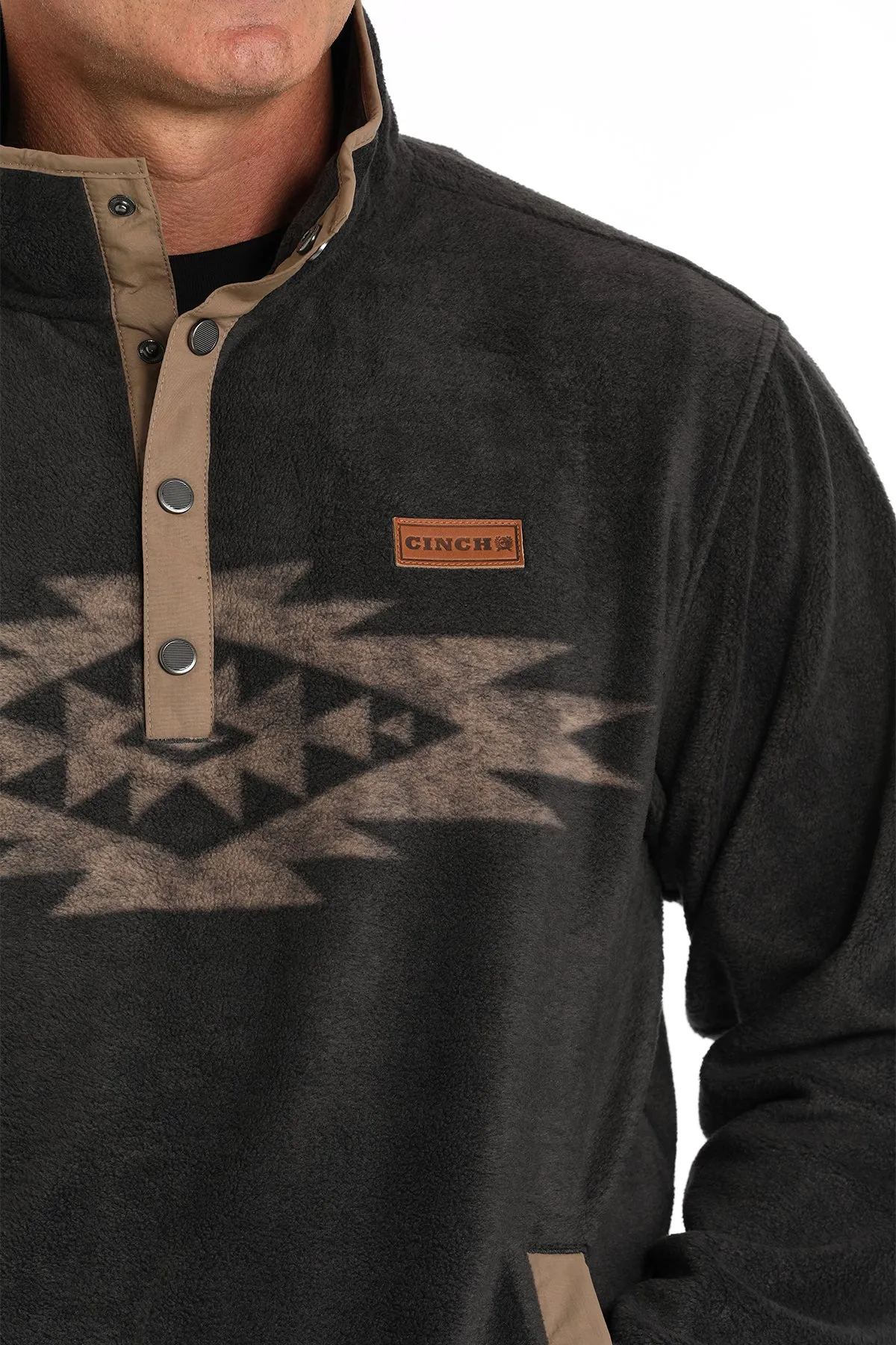 Cinch Men's Charcoal Fleece Pullover