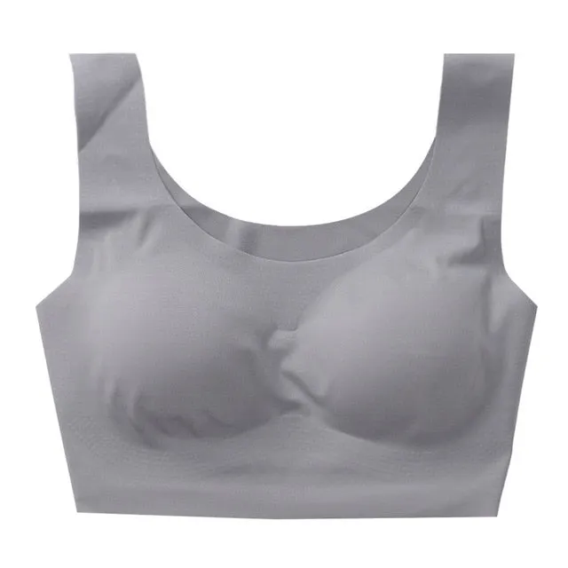 Comfortable Sexy Women's Seamless Push Up Bras Solid Color