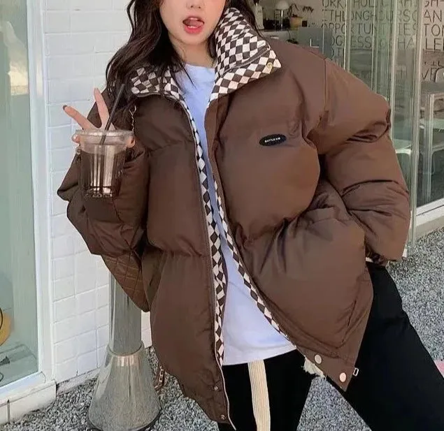 Cotton Padded Puffer Thick Parkas Jackets