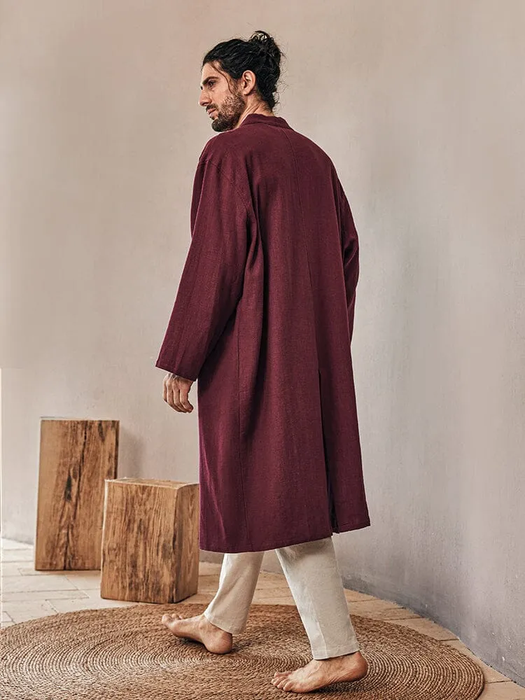 Cozy Loose Cotton Linen Outerwear