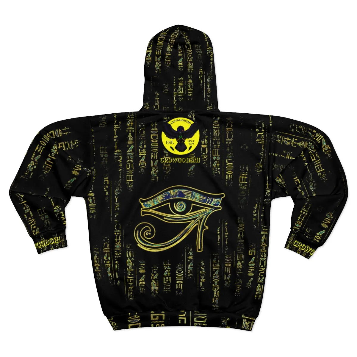 Crowgodshi Designer Eye of Horus Hoodie