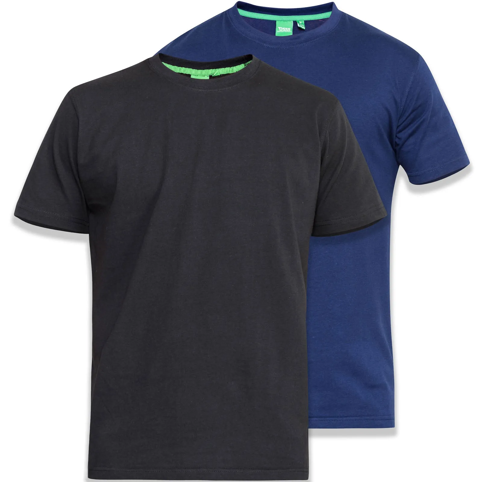 D555 Mens Fenton Big & Tall Crew Neck T-Shirt - 2 Pack