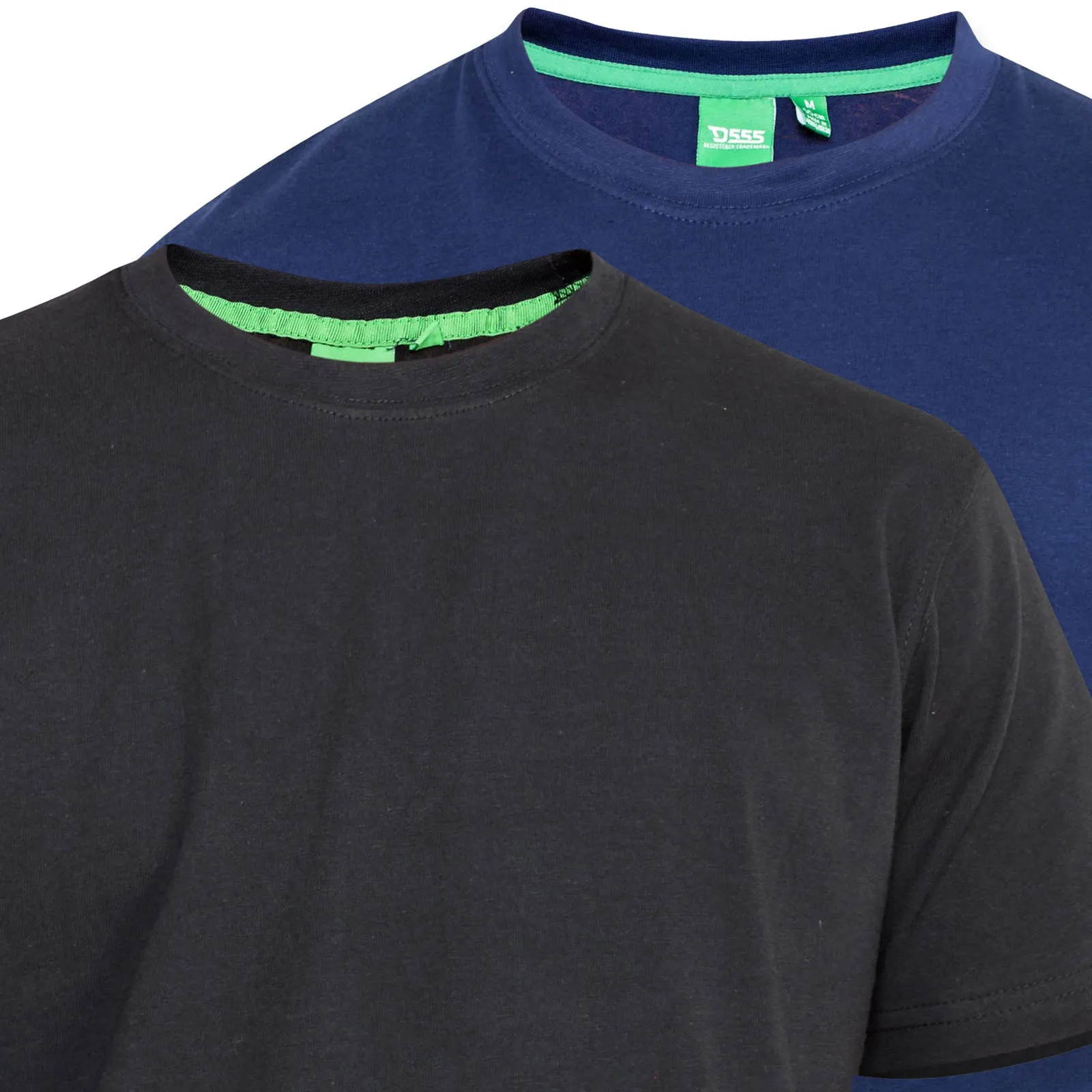 D555 Mens Fenton Big & Tall Crew Neck T-Shirt - 2 Pack