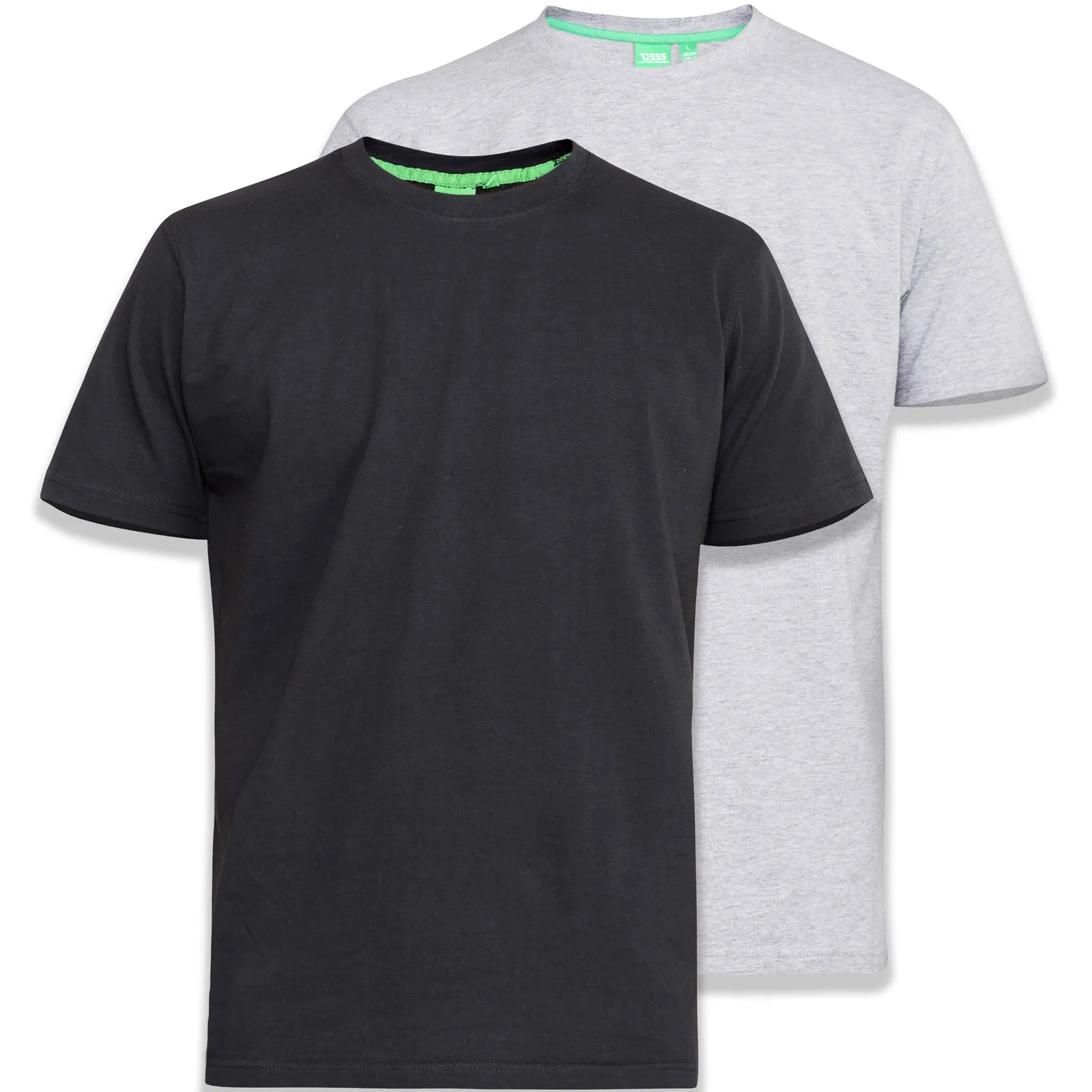 D555 Mens Fenton Big & Tall Crew Neck T-Shirt - 2 Pack