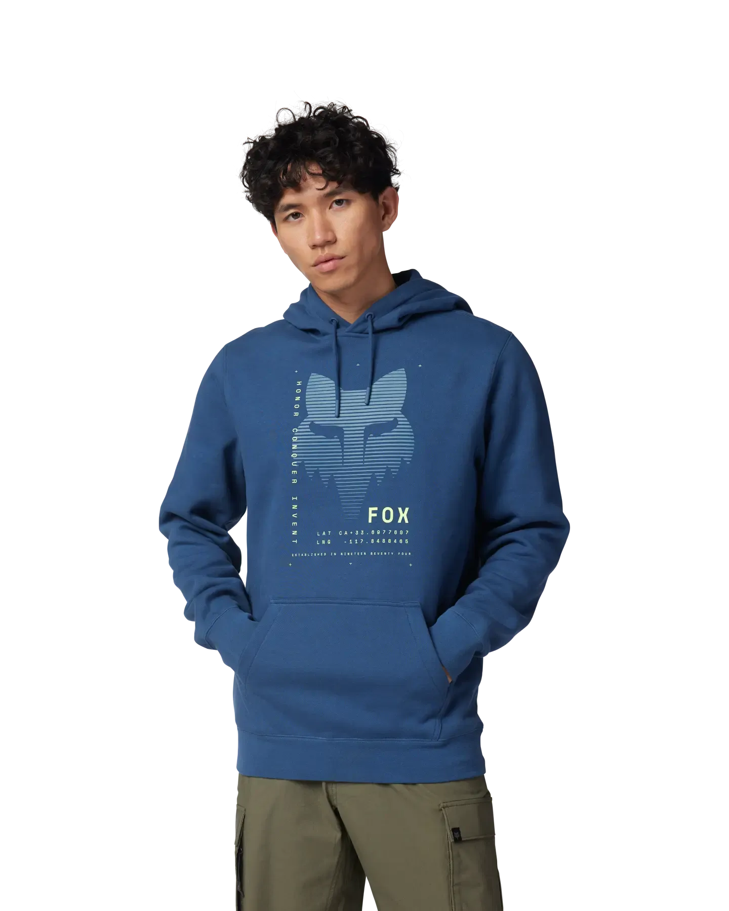 Dispute Fleece Hoodie in Indigo