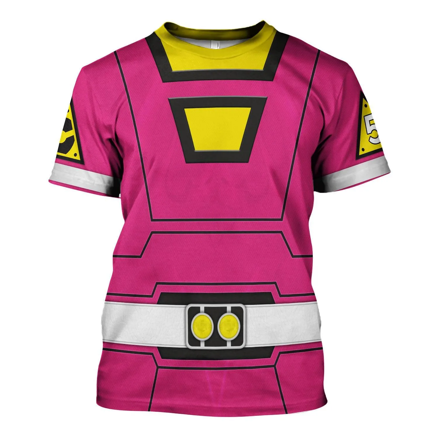 Gearhomie Pink Power Rangers Turbo Hoodies Sweatshirt T-shirt Hawaiian Tracksuit