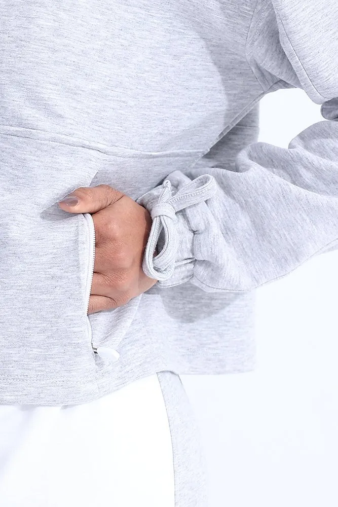 Gray Modal Zip Sweatshirt