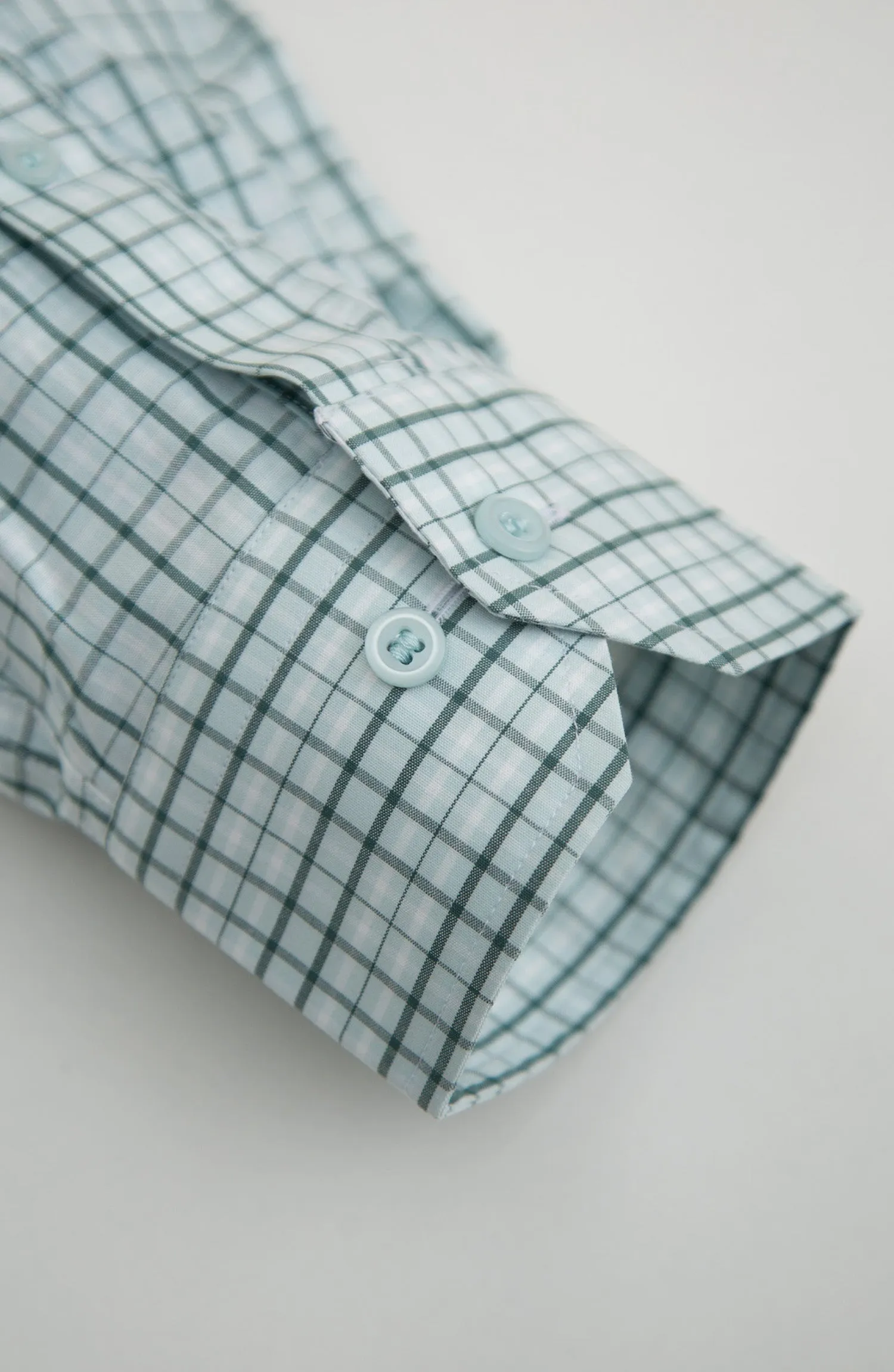 Green Stripes Formal Shirt