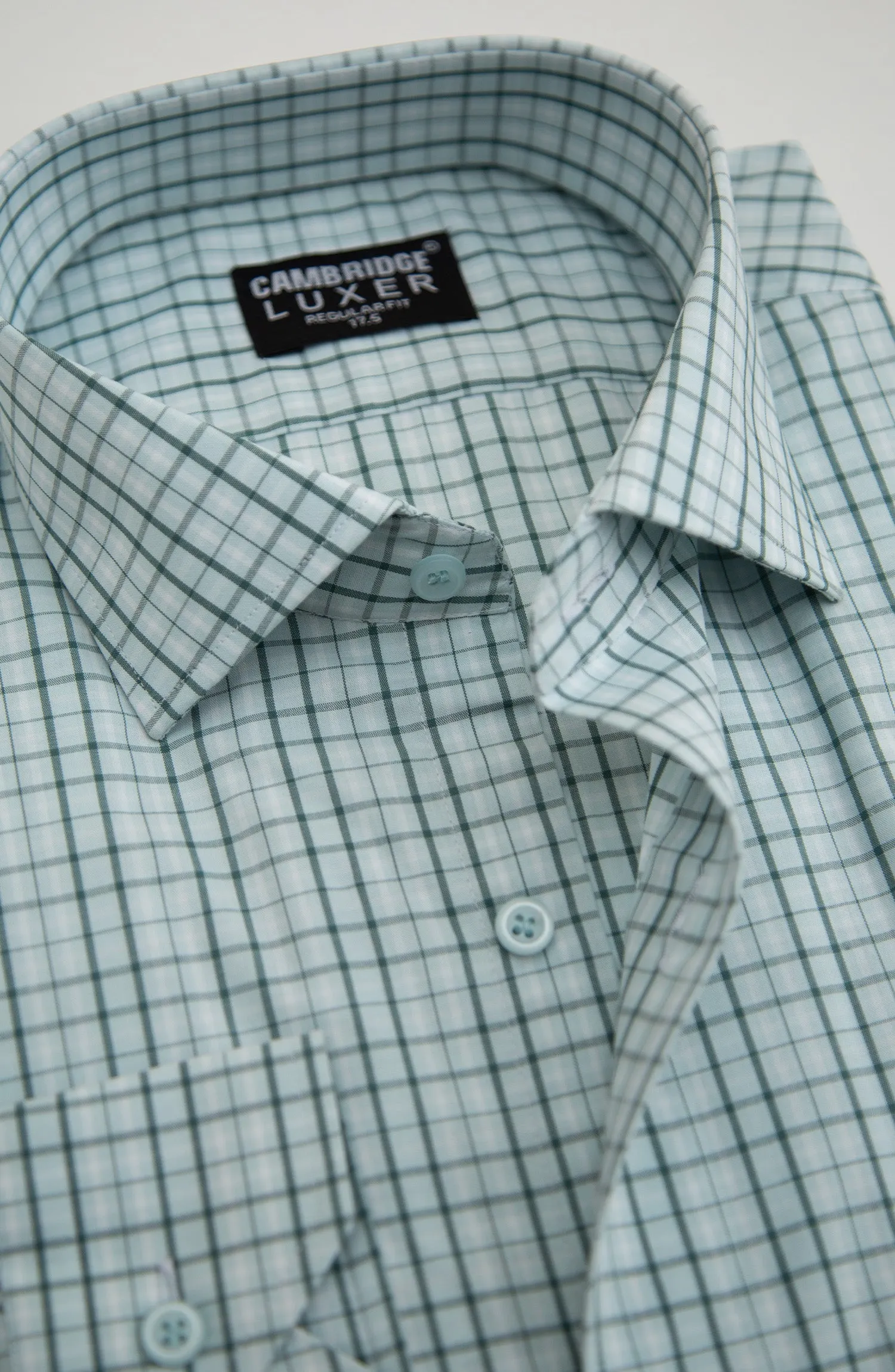 Green Stripes Formal Shirt