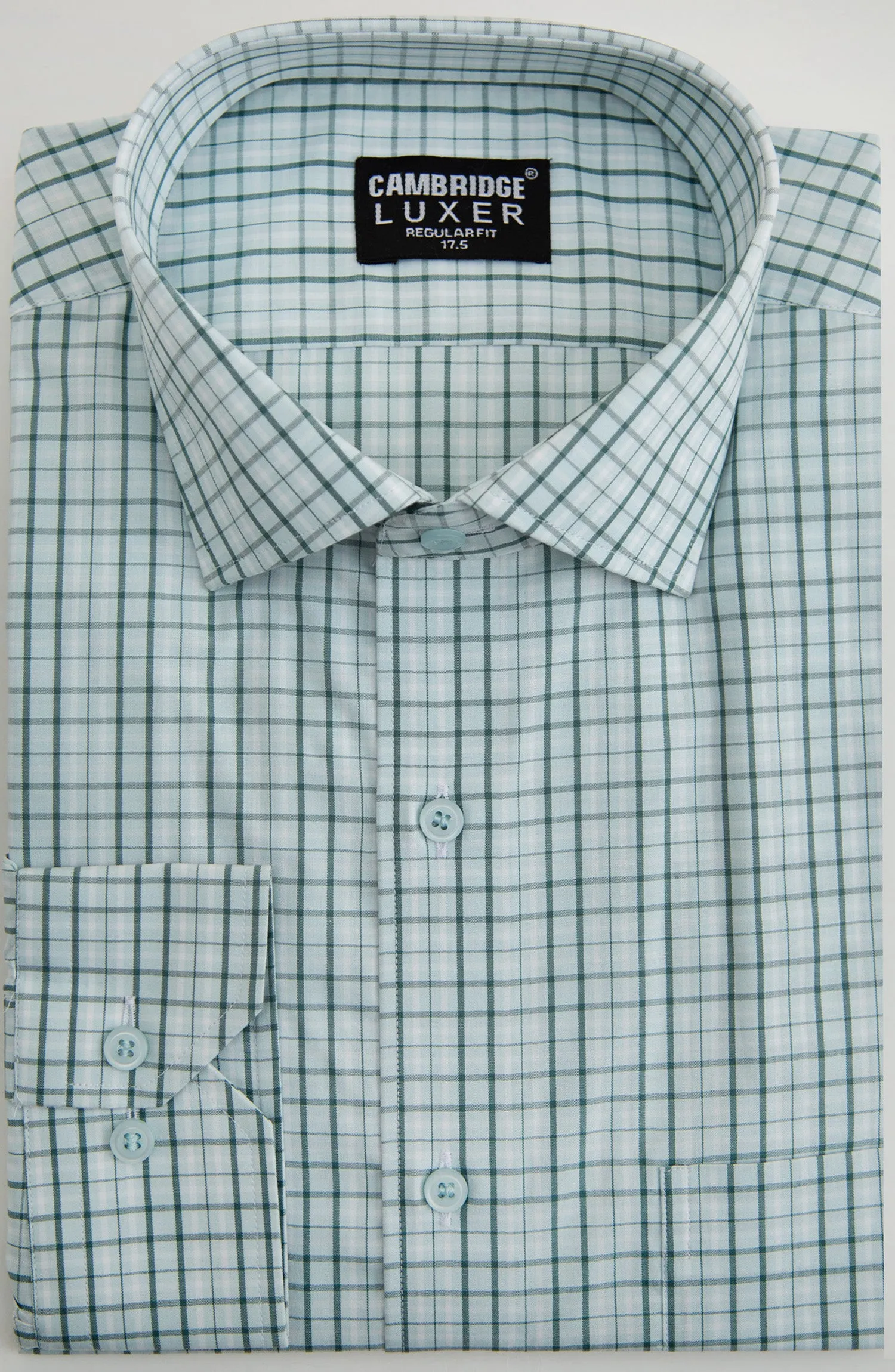 Green Stripes Formal Shirt