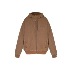 HODDED CANVAS JKT - CAMEL