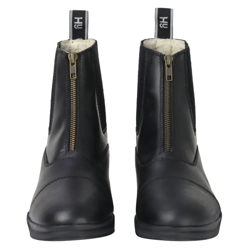 HyLAND Fleece Lined Zipped Wax Leather Jodhpur Boot