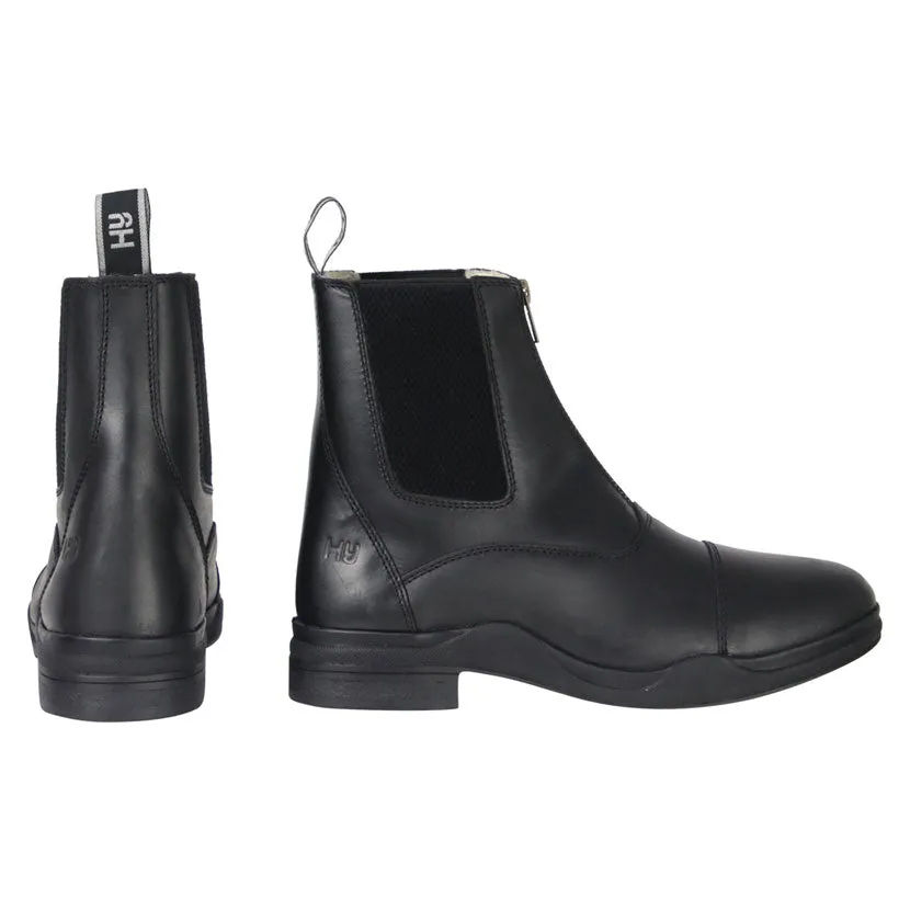 HyLAND Fleece Lined Zipped Wax Leather Jodhpur Boot