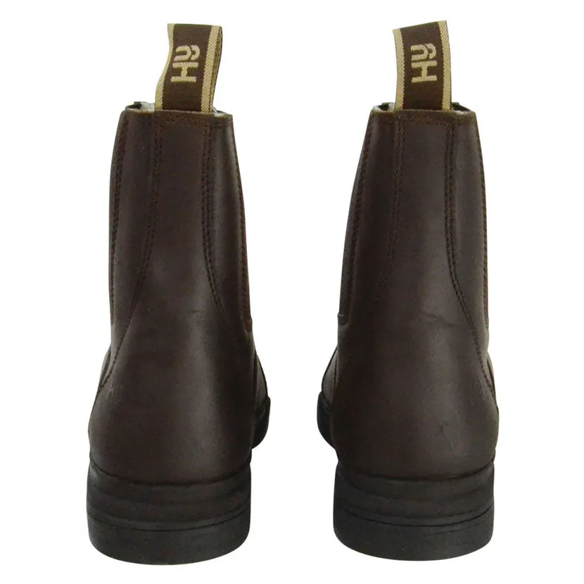 HyLAND Fleece Lined Zipped Wax Leather Jodhpur Boot