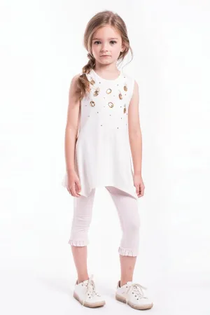 Imoga Eden Ruffle Girls Leggings