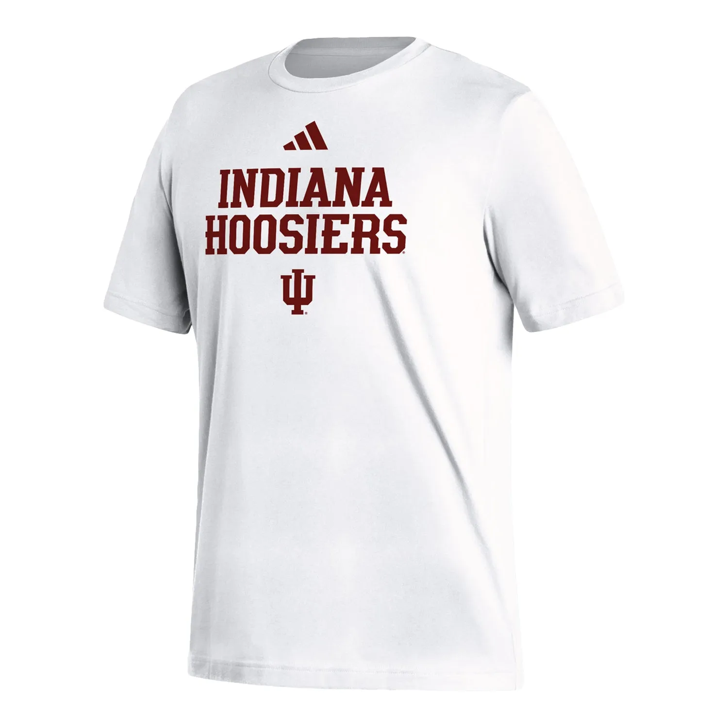 Indiana Hoosiers Adidas Fresh Wordmark White T-Shirt