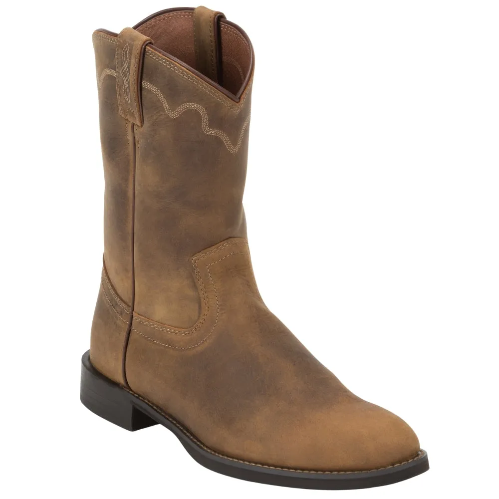 Jeb Round Toe Cowboy Boots