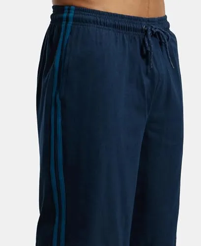 Jockey Men's Cotton Shorts (9426_Navy & Seaport Teal_)