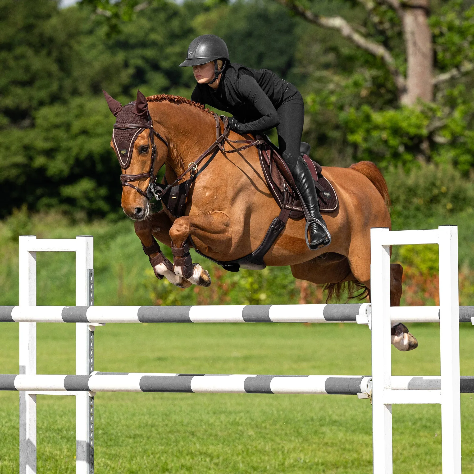 Lemieux Puissance Suede Close Contact Saddle Pad - Brown