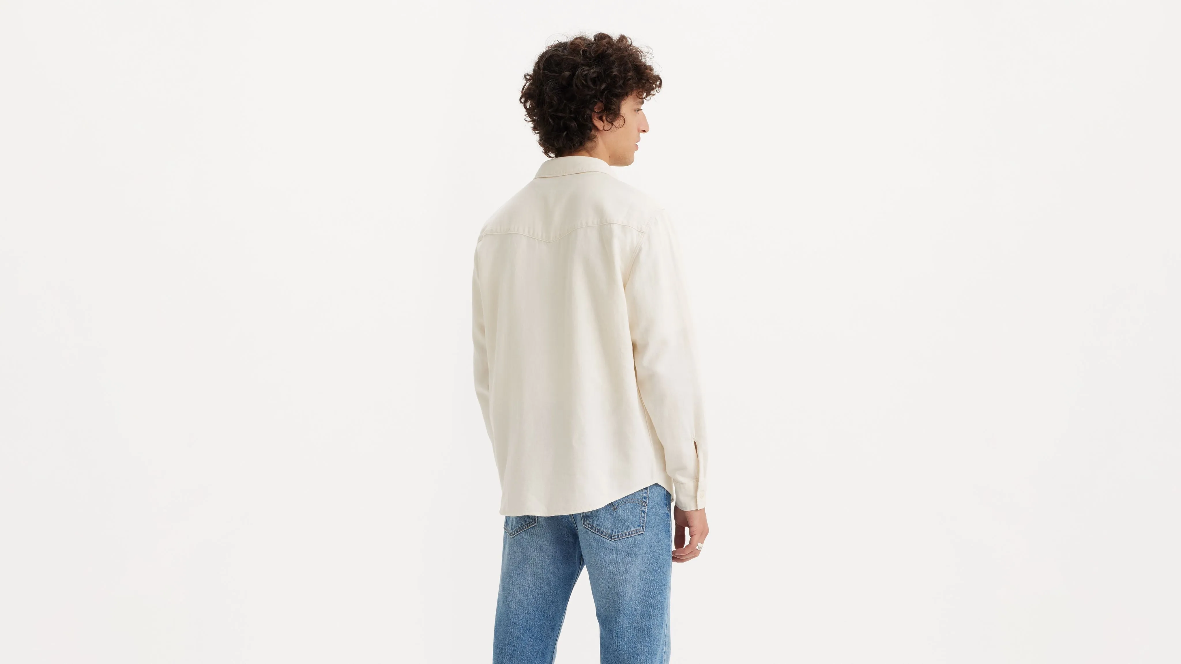 LEVIS  relaxed fit western - fresh ecru