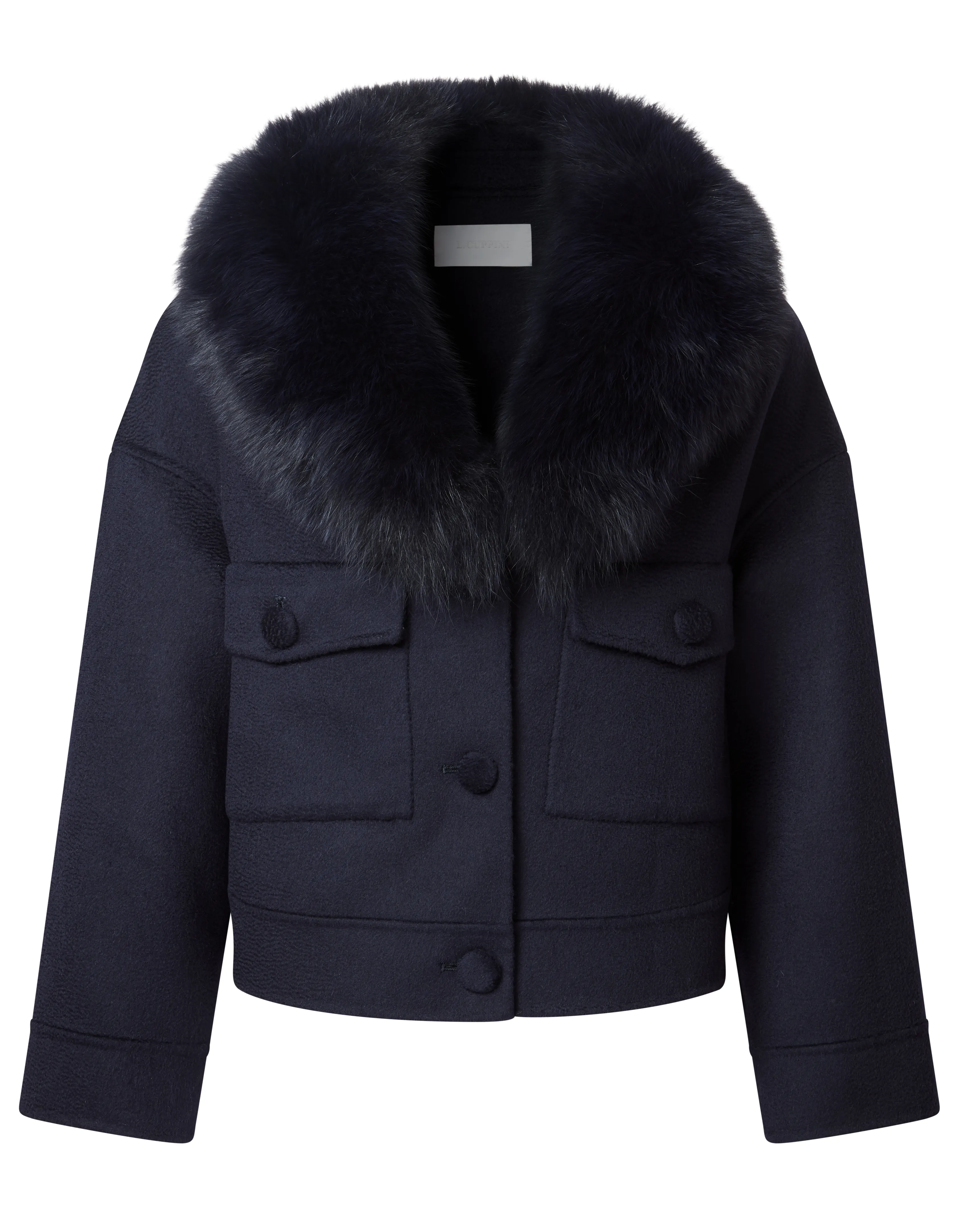 London Cashmere Jacket Navy