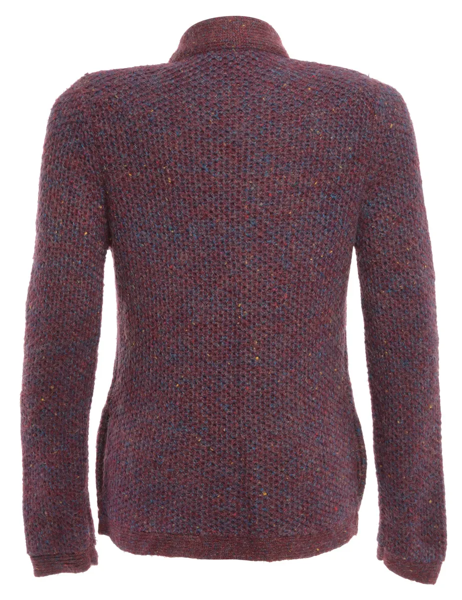 Maroon Cardigan - S