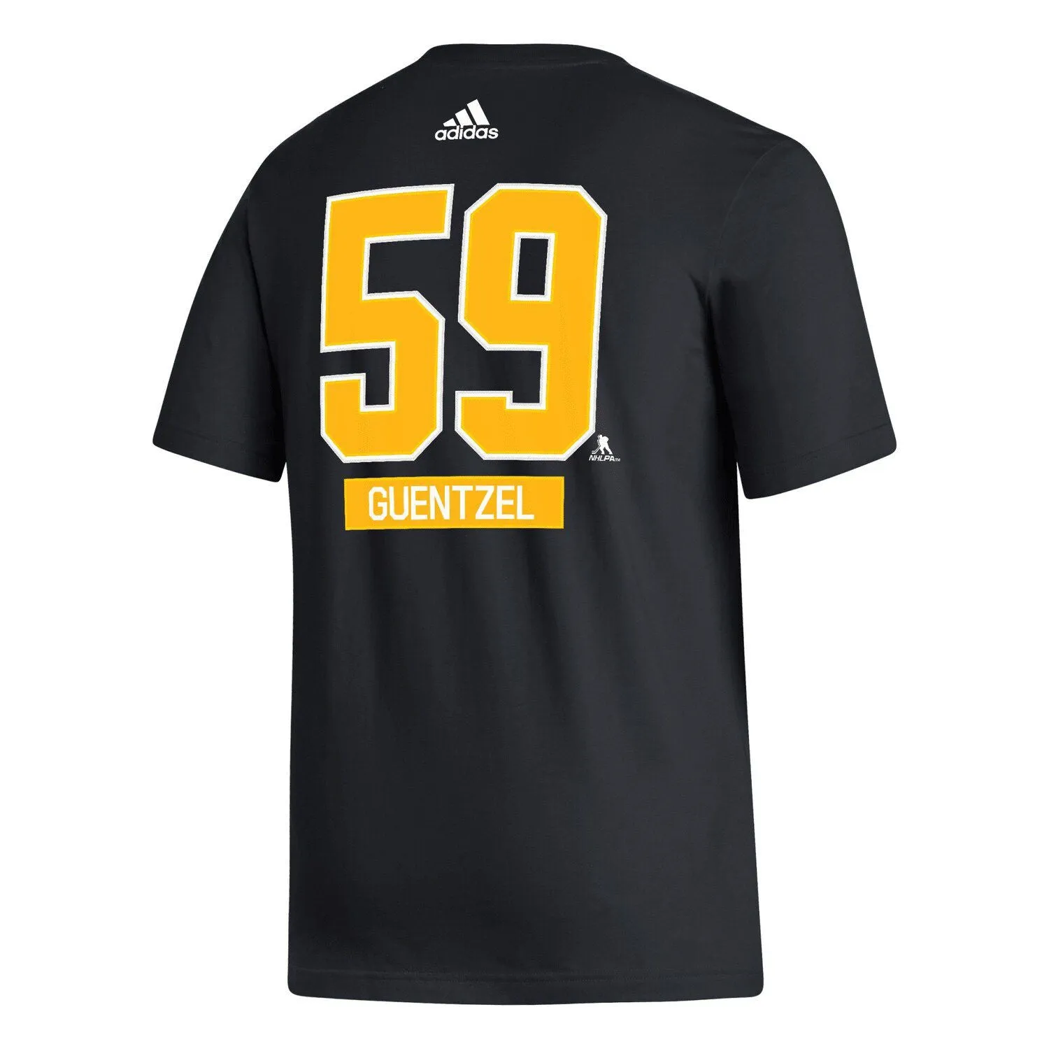 Men's adidas Jake Guentzel Pittsburgh Penguins Fresh Black Name and Number T-Shirt