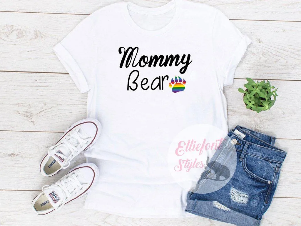 Mommy Bear Mama Bear Baby Bear LGBT Shirts