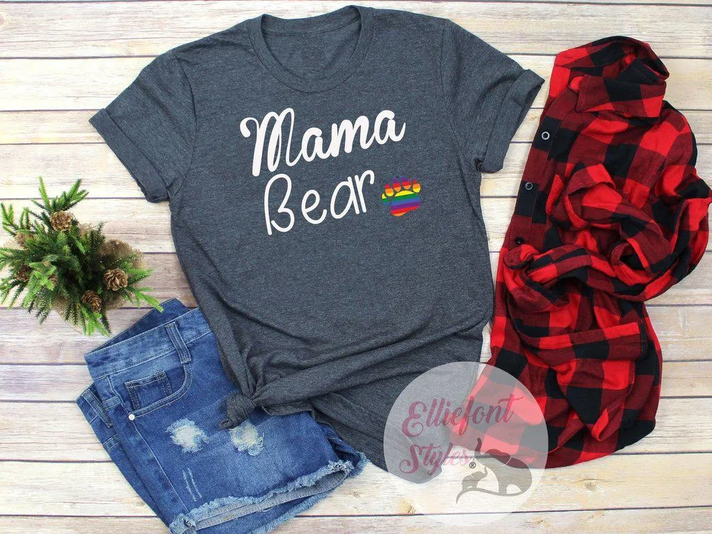 Mommy Bear Mama Bear Baby Bear LGBT Shirts