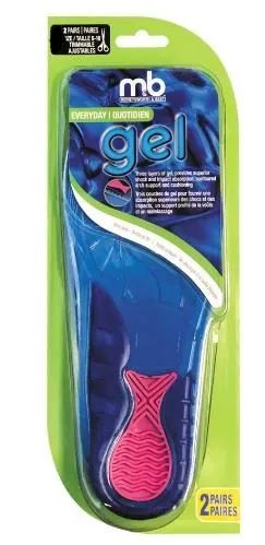 Moneysworth & Best Men's Everyday Trimmable Gel Insoles