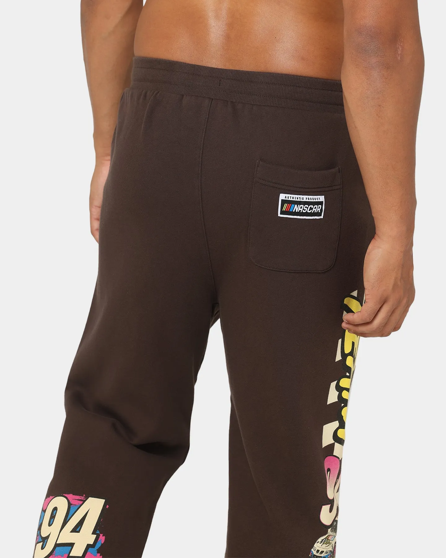 NASCAR NASCAR Team '94 Baggy Track Pants Chocolate Brown