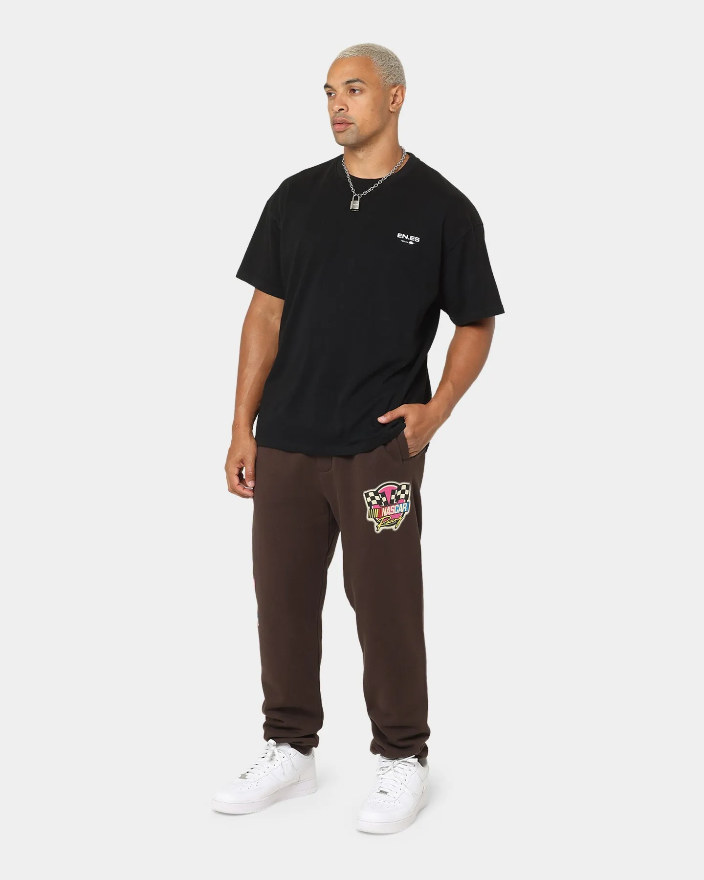 NASCAR NASCAR Team '94 Baggy Track Pants Chocolate Brown