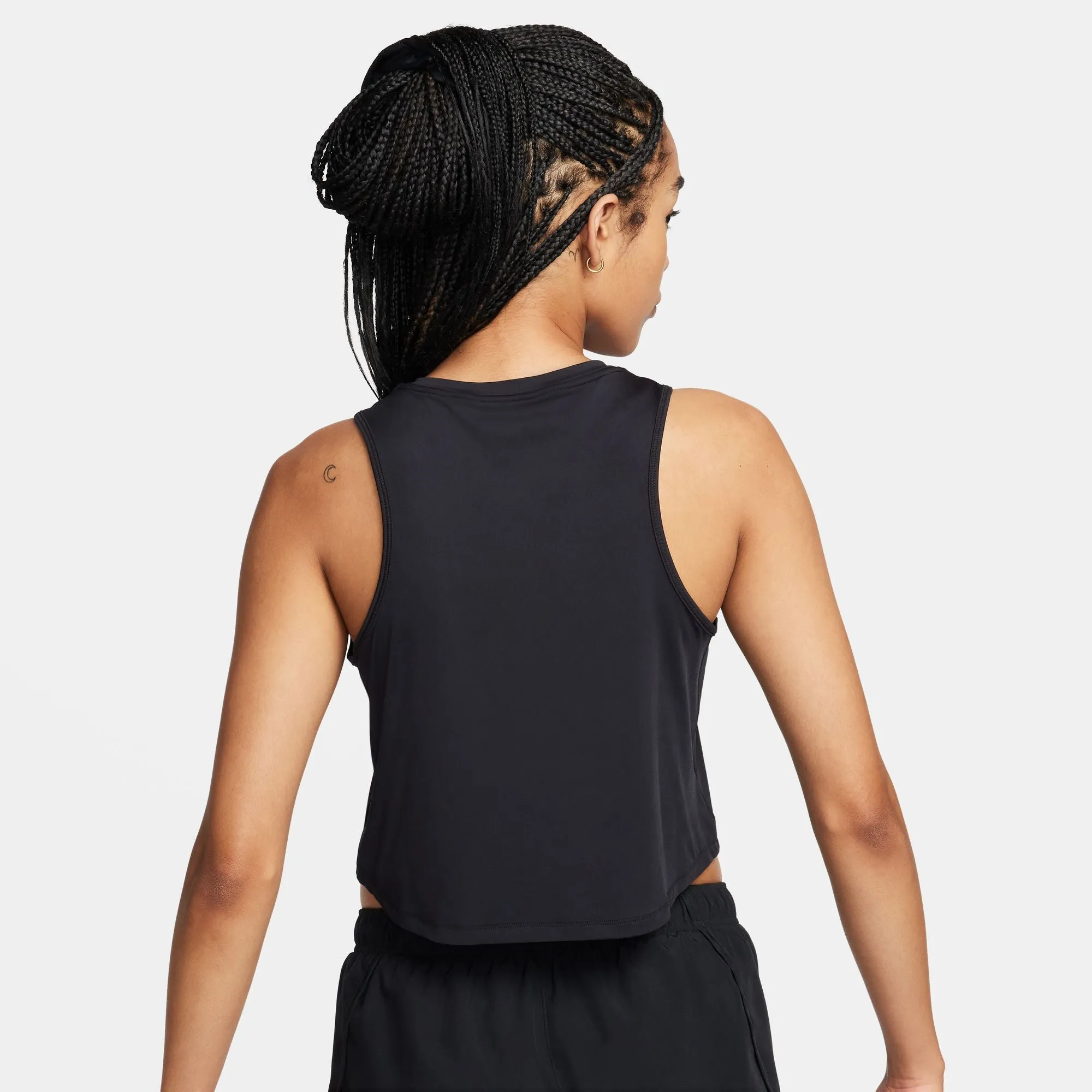 Nike Women's Dri-FIT One Classic Cropped Tank Black / Black