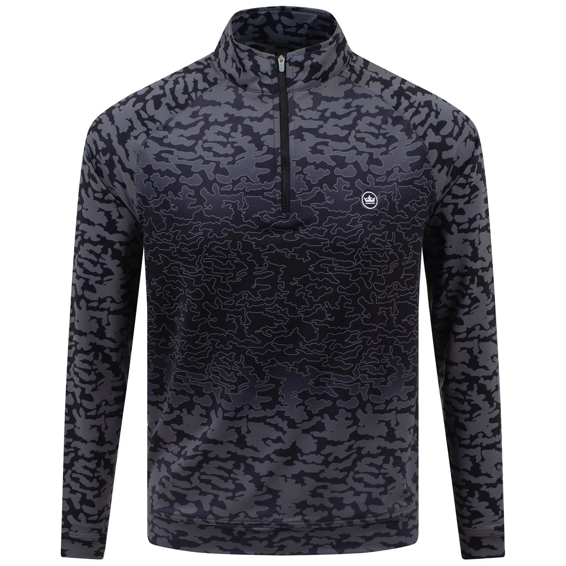 Perth Camo Performance Quarter-Zip Black - AW22