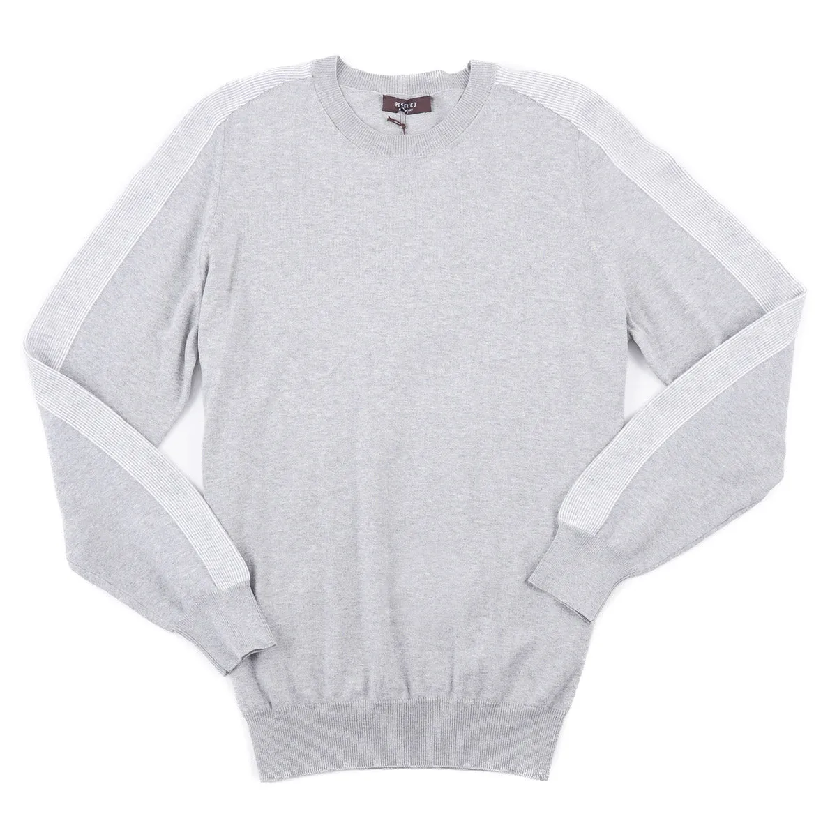 Peserico Cotton Sweater with Stripe Detail