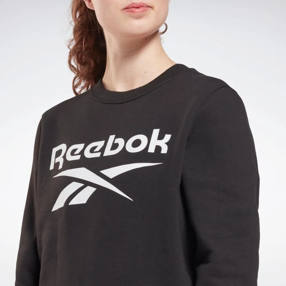 Reebok Apparel  Women's Ri Bl Fleece Crew Reebok Training App Women Black Reg