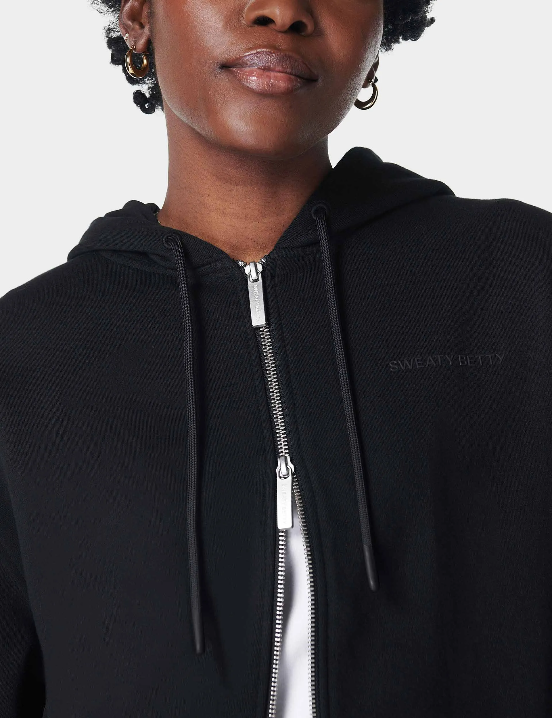 Revive Zip Through Hoody - Black