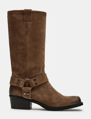 Ruskin Square Boot, Chestnut Suede