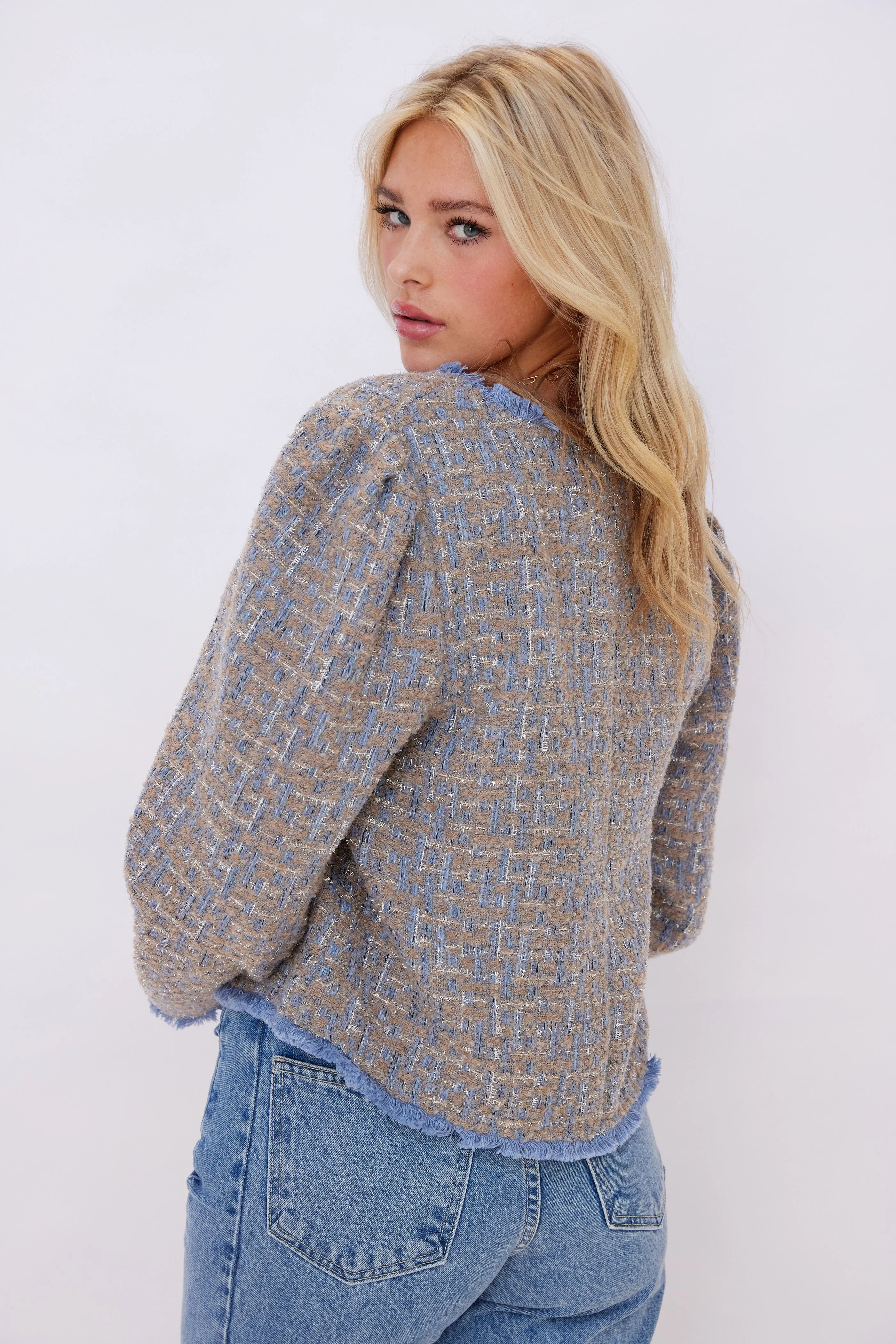 SALE - Lacie Pearl Accent Tweed Jacket